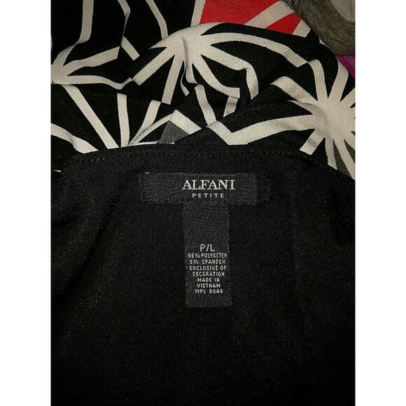 Alfani Top Blouse Multicolor Women Size Petite Large - Picture 6 of 6